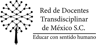 Logotipo de la Red de Docentes Transdisciplinar de México S.C.: árbol de conexiones y lápiz.